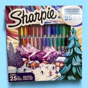 NEW Sharpie Permanent Markers Limited Edition Fine Point Variety Pack 25 Colors